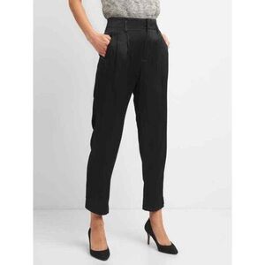 Gap Women’s Black 100% Lyocell Cropped Trousers - Size 10 Regular
